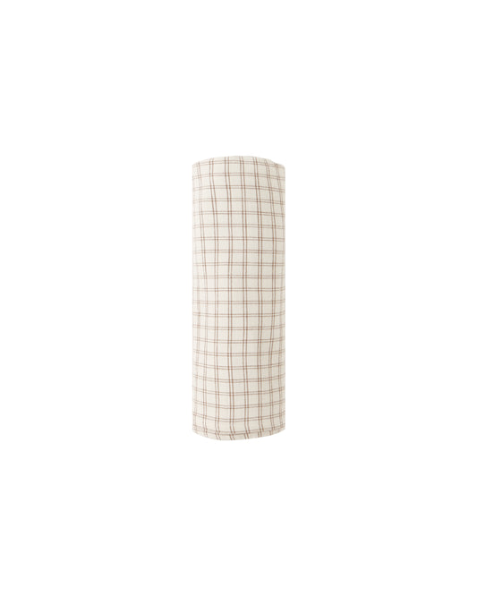 Quincy Mae Woven Swaddle Cedar Check