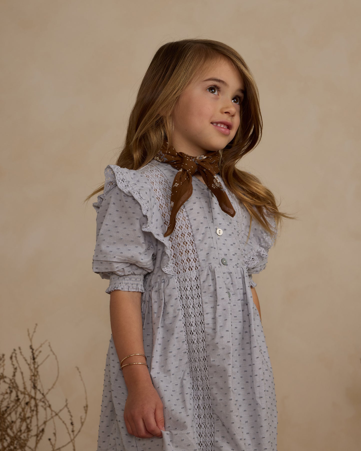 Rylee + Cru Lana Dress Dusty Blue