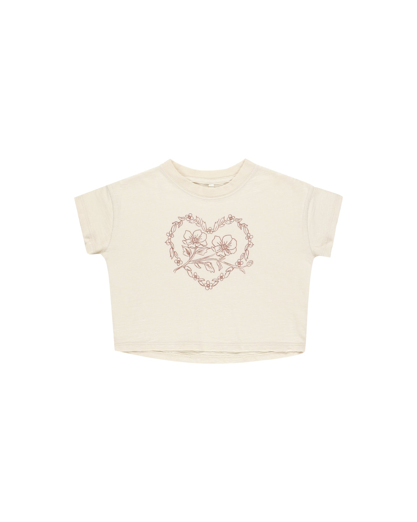 Rylee + Cru Boxy Tee Posey Natural