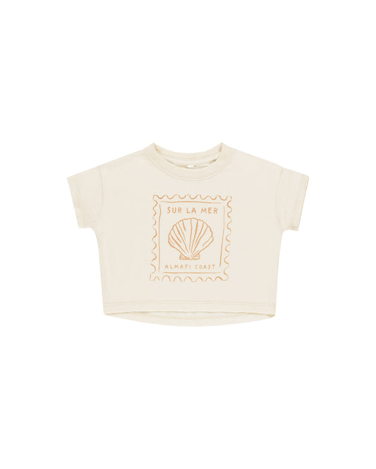 Rylee + Cru Boxy Tee Seashell