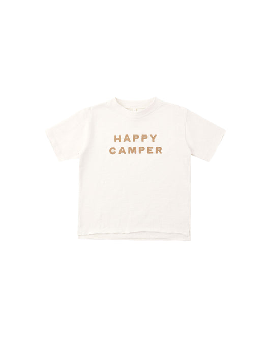 Rylee + Cru Raw Edge Tee Happy Camper