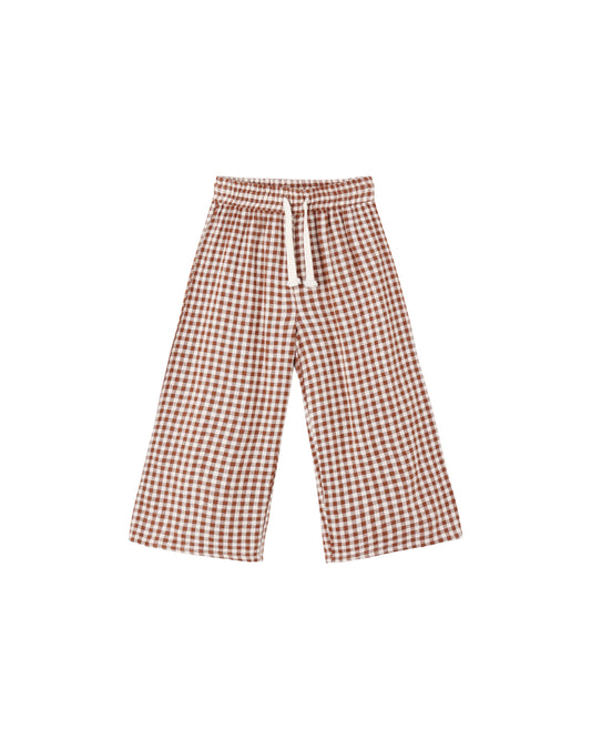 Rylee + Cru Wide Leg Pant Brick