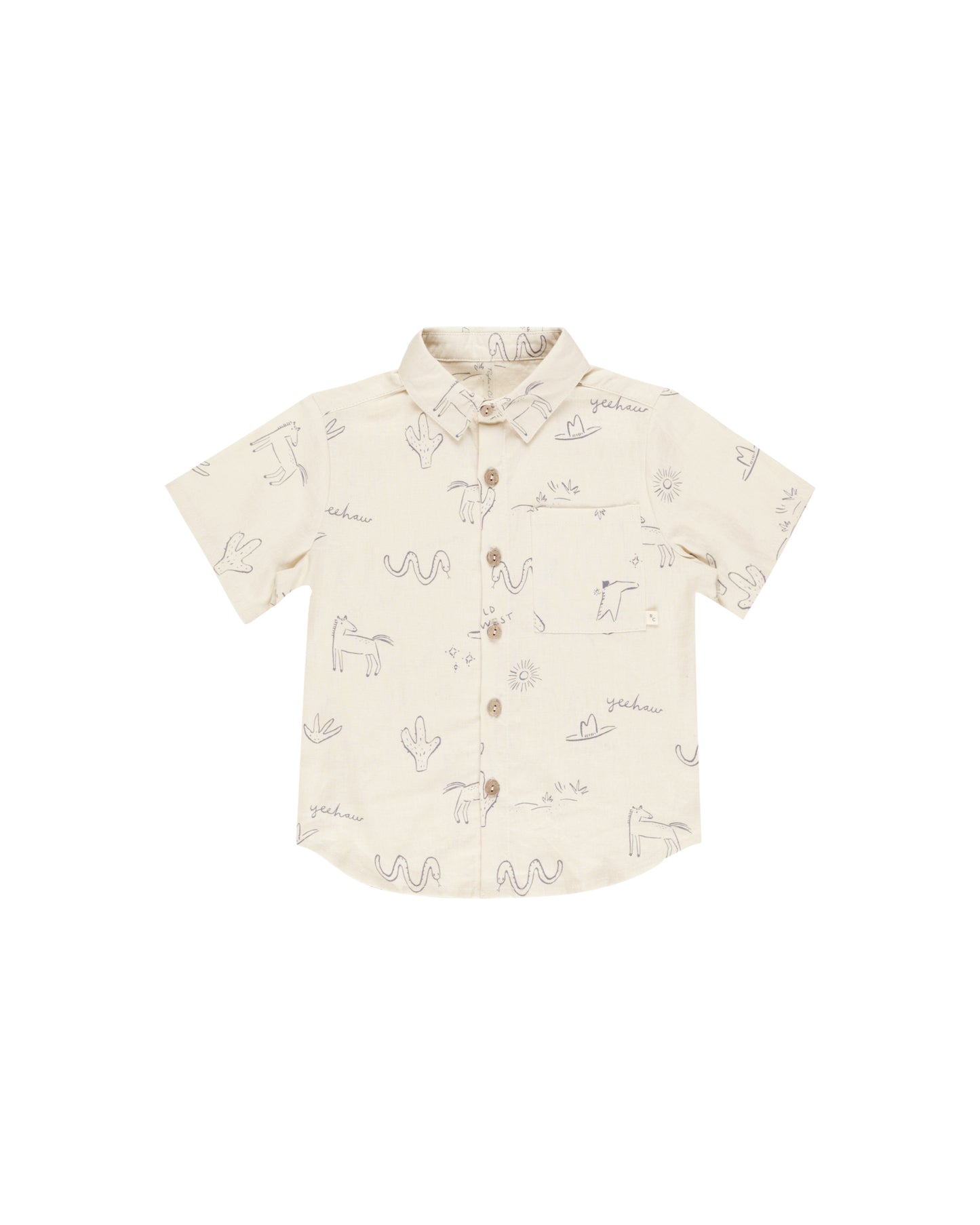 Rylee + Cru Collared Shirt Wild West Natural