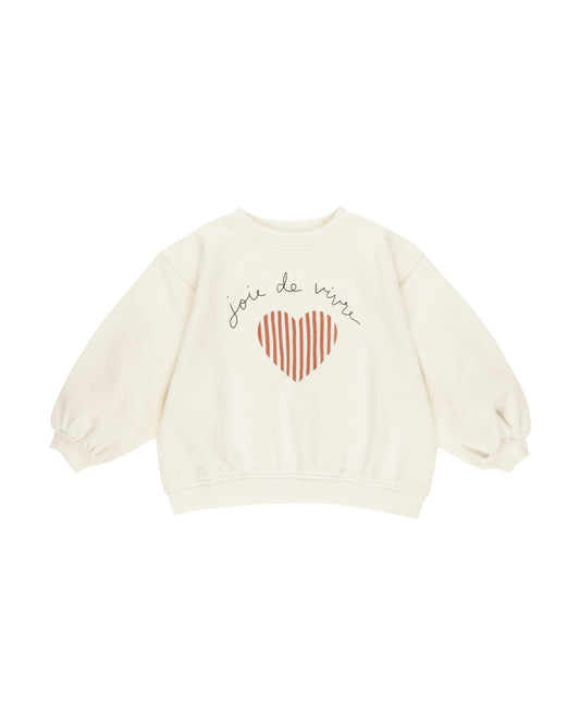 Rylee + Cru Oversized Sweatshirt Joie De Vivre