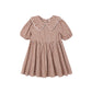 Rylee + Cru Camille Dress Brick Check