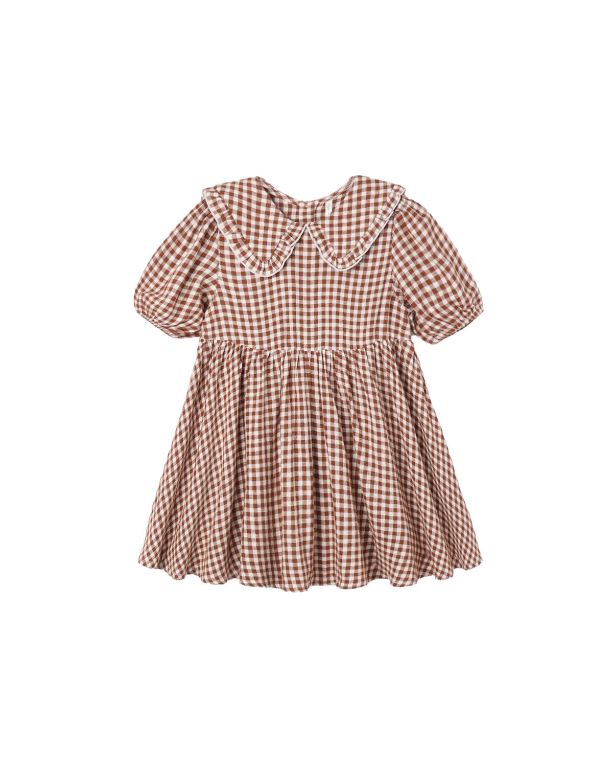 Rylee + Cru Camille Dress Brick Check