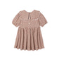 Rylee + Cru Camille Dress Brick Check