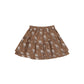 Rylee + Cru Tiered Mini Skirt Autumn Rose Saddle