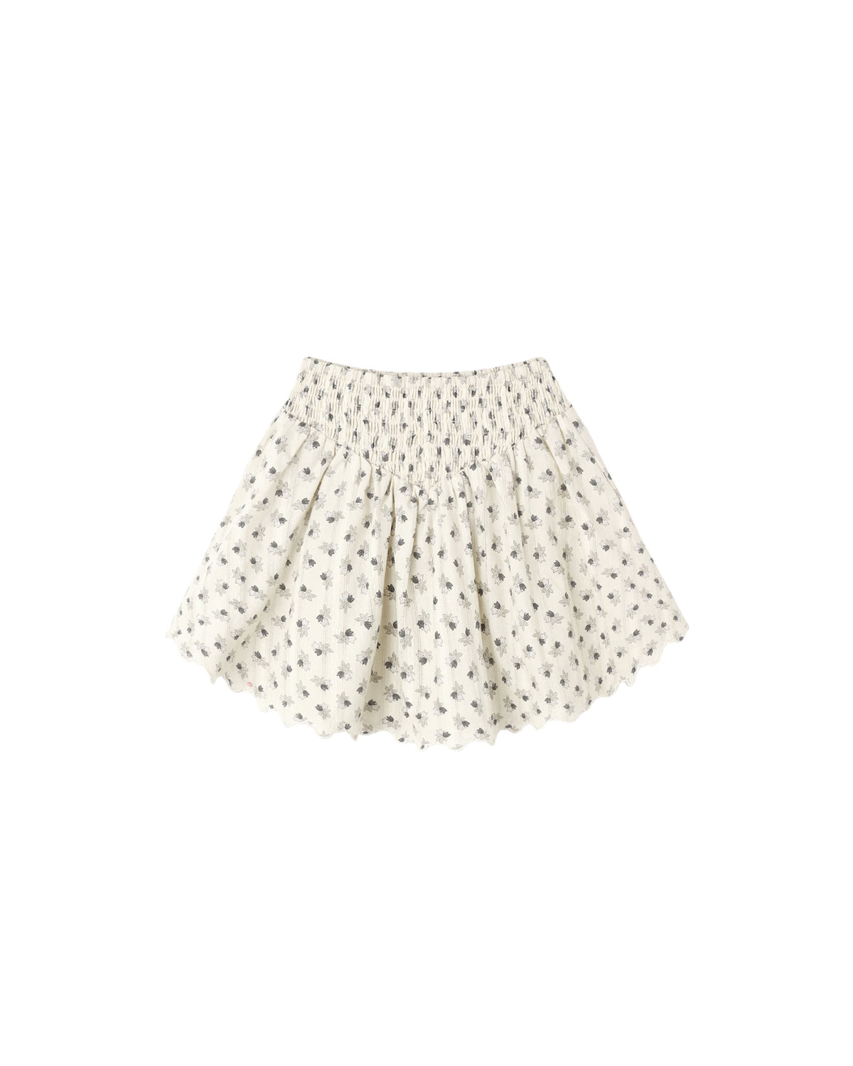 Rylee + Cru Smocked V Mini Skirt Vintage Fleur
