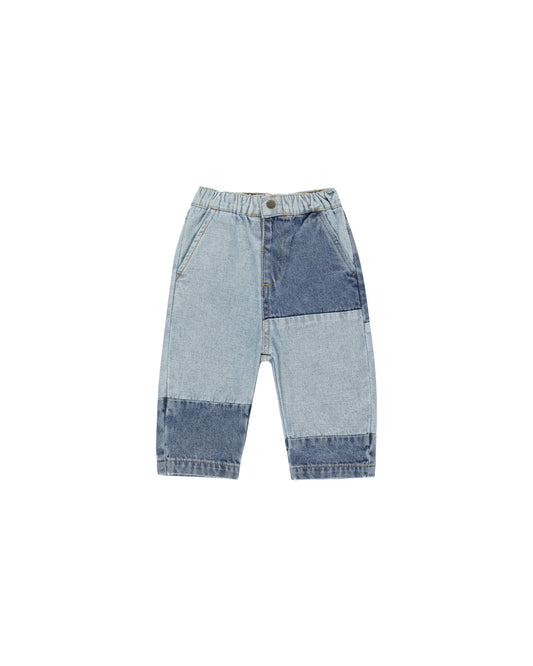 Rylee + Cru Baggy Pant Light Washed Denim