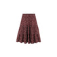 Rylee + Cru Ruffle Tiered Midi Skirt Harvest Berry