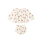 Rylee + Cru Sophia Top + Bloomer Set Peppermint Bows