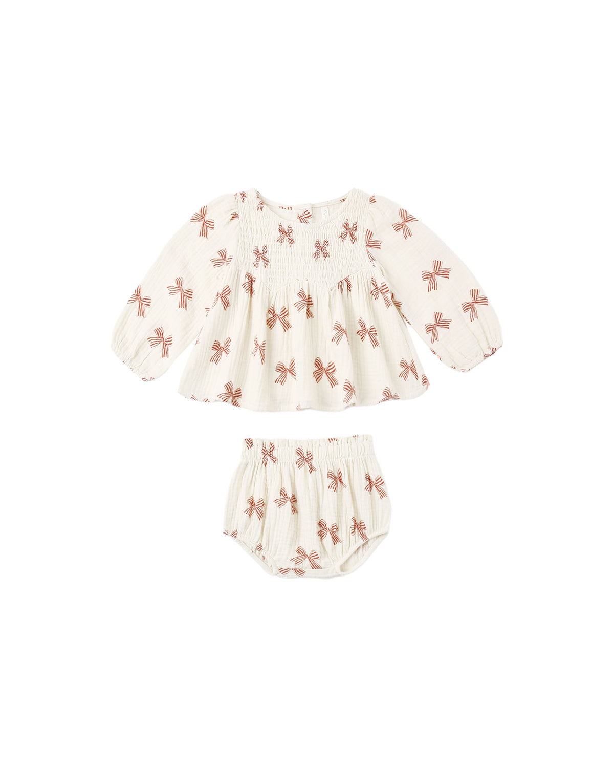 Rylee + Cru Sophia Top + Bloomer Set Peppermint Bows