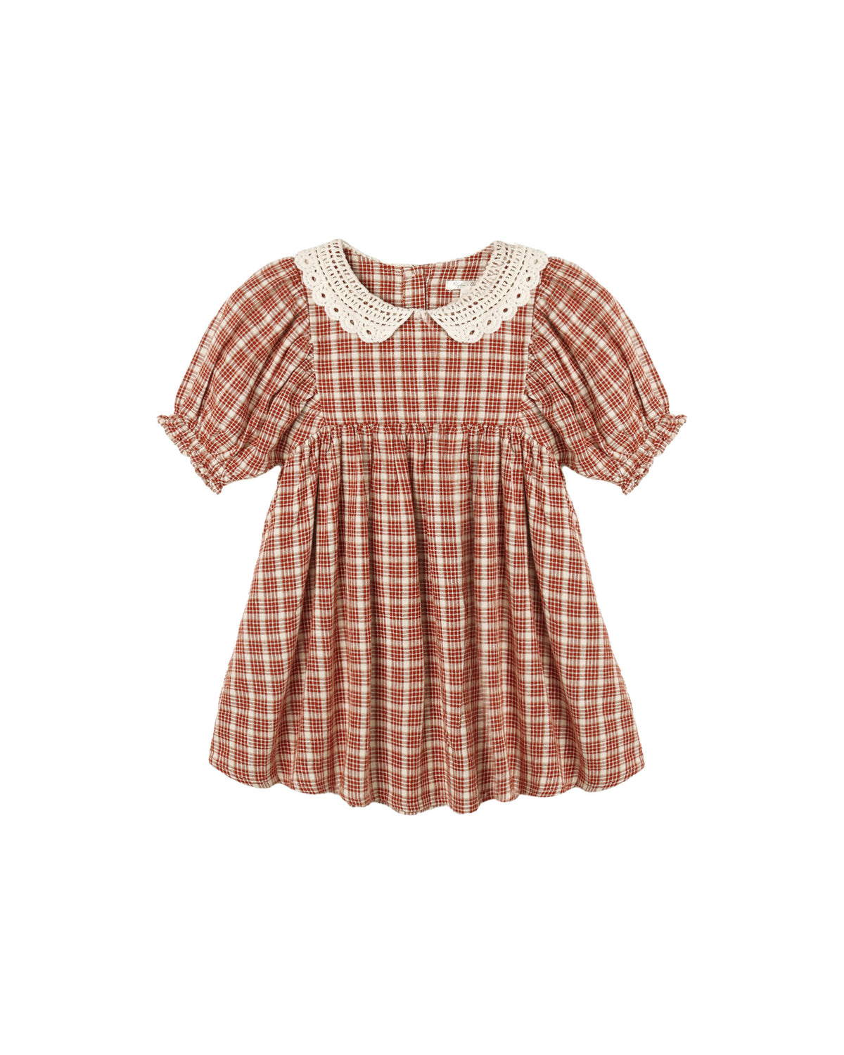 Rylee + Cru Heidi Dress Vintage Plaid Ruby