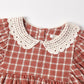 Rylee + Cru Heidi Dress Vintage Plaid Ruby