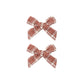 Rylee + Cru Teen Bows Set of 2 Vintage Plaid Ruby