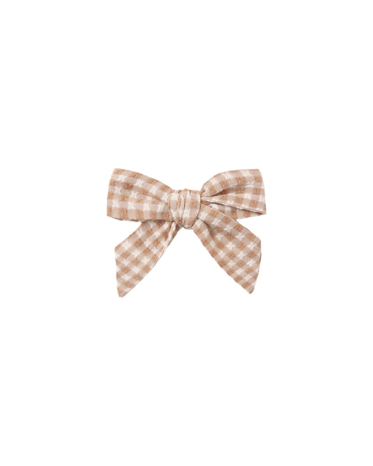 Rylee + Cru Bow Fawn Gingham