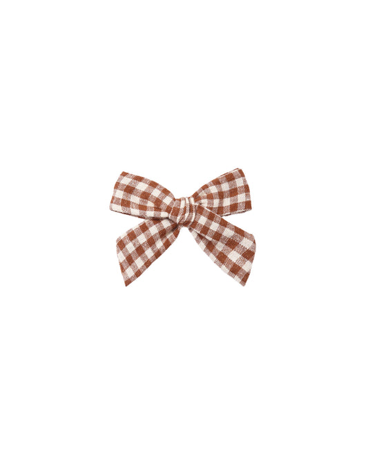 Rylee + Cru Bow Brick Check