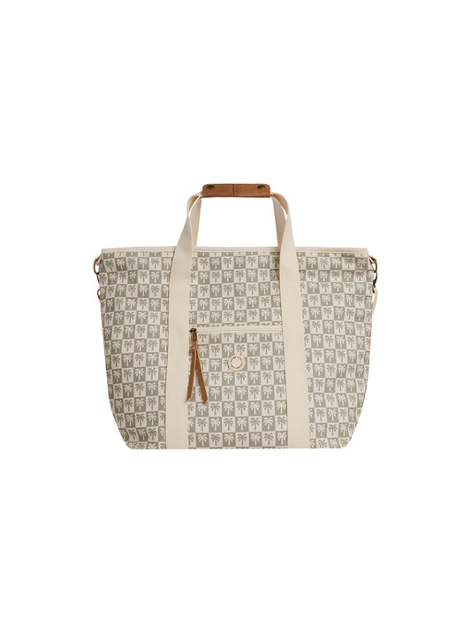Rylee + Cru Cooler Tote Palm Check