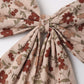 Rylee + Cru Oversized Floral Bow Pink Floral Blush