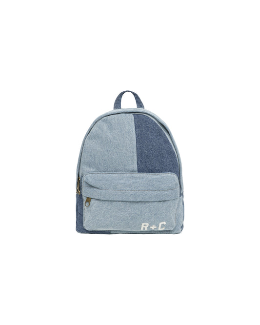 Rylee + Cru Mini Backpack Patchwork Denim