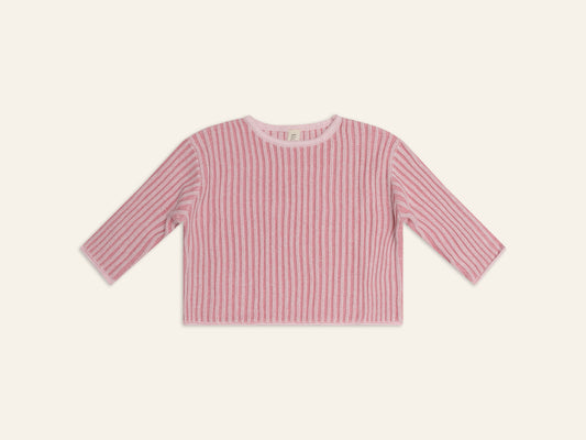 Illoura The Label Essential Knit Jumper Strawberry Stripe