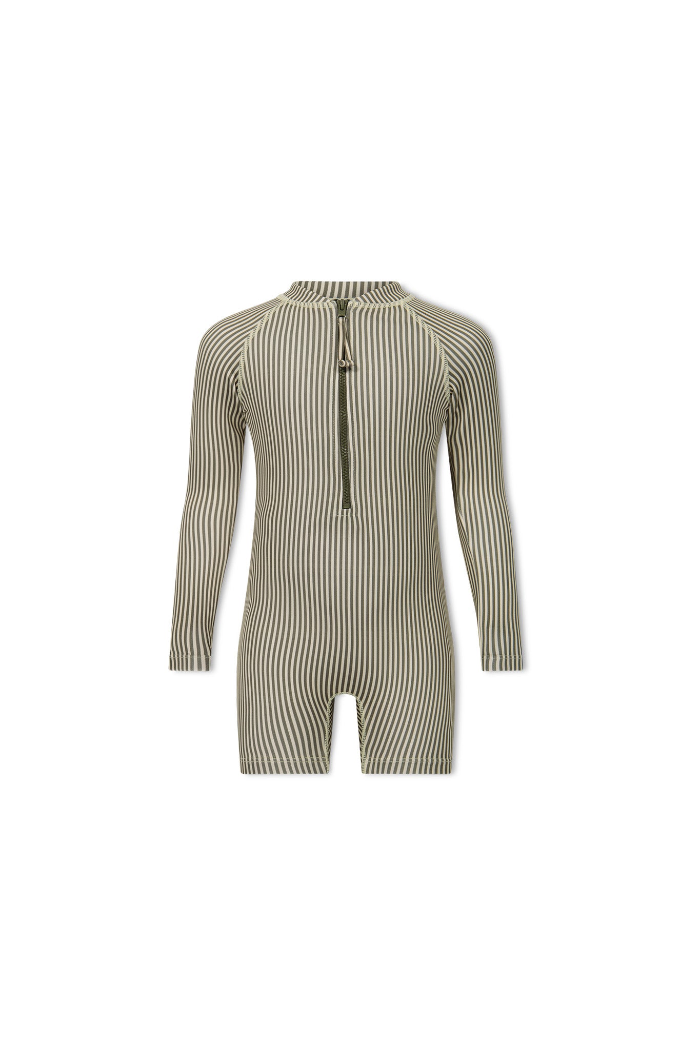 Jamie Kay Rocco Suit Fine Vertical Stripe Dark Olive