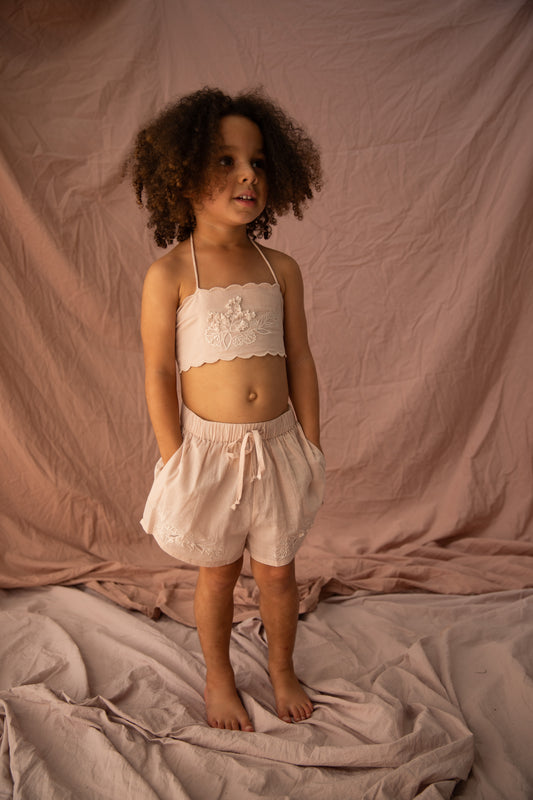 Bella and Lace Rosa Shorts Almond