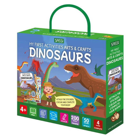 Sassi Arts & Crafts Activity Book Set Dinosaurs