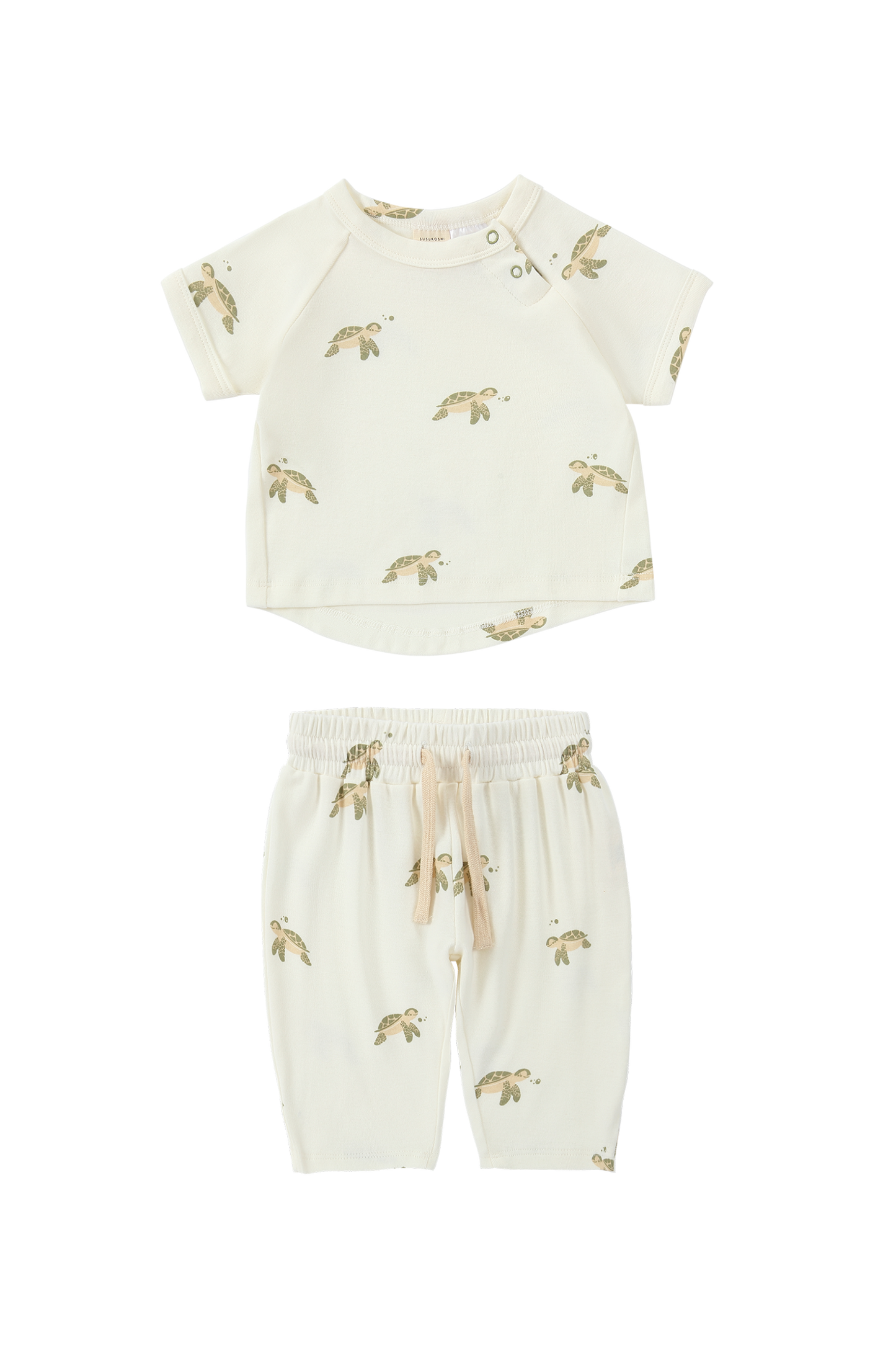Susukoshi Boxy Tee x Summer Pant Set Turtle