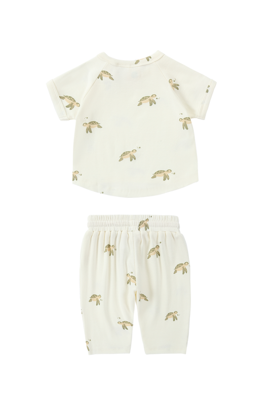 Susukoshi Boxy Tee x Summer Pant Set Turtle