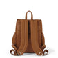 OiOi Mini Vegan Leather Signature Backpack Chestnut Brown