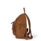 OiOi Mini Vegan Leather Signature Backpack Chestnut Brown