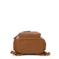 OiOi Mini Vegan Leather Signature Backpack Chestnut Brown