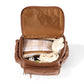 OiOi Mini Vegan Leather Signature Backpack Chestnut Brown