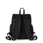OiOi Mini Vegan Leather Signature Backpack Black
