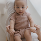 Susukoshi Snap Romper Terracotta