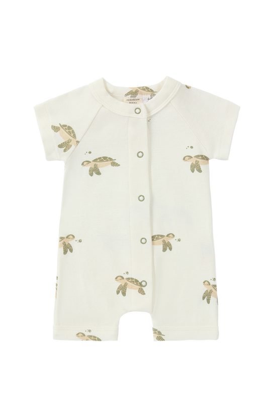 Susukoshi Snap Suit Short Sleeve Turtle