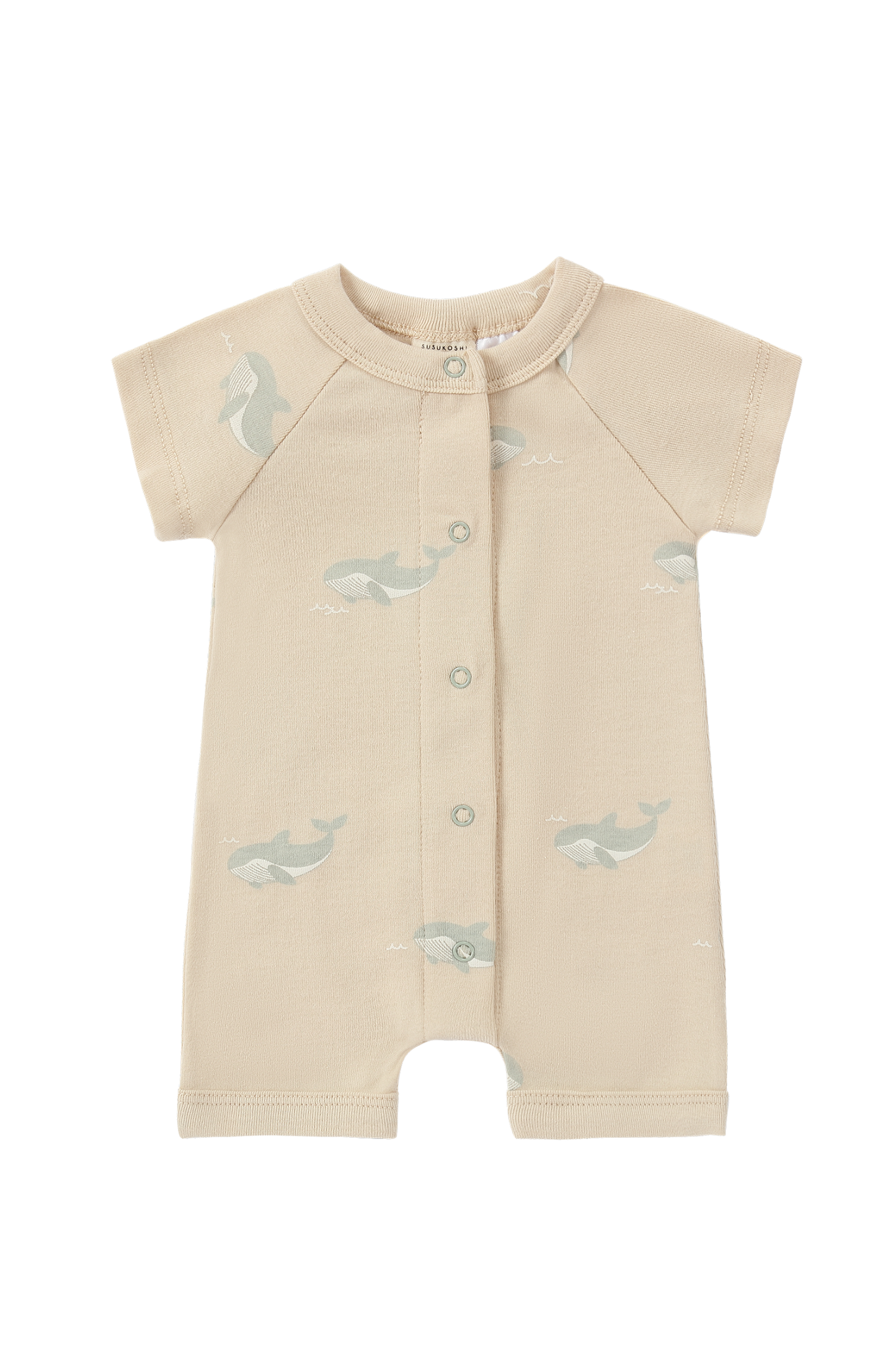 Susukoshi Snap Suit Short Sleeve Whale
