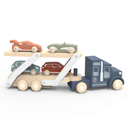 Speedy Monkey Wooden Car Transporter