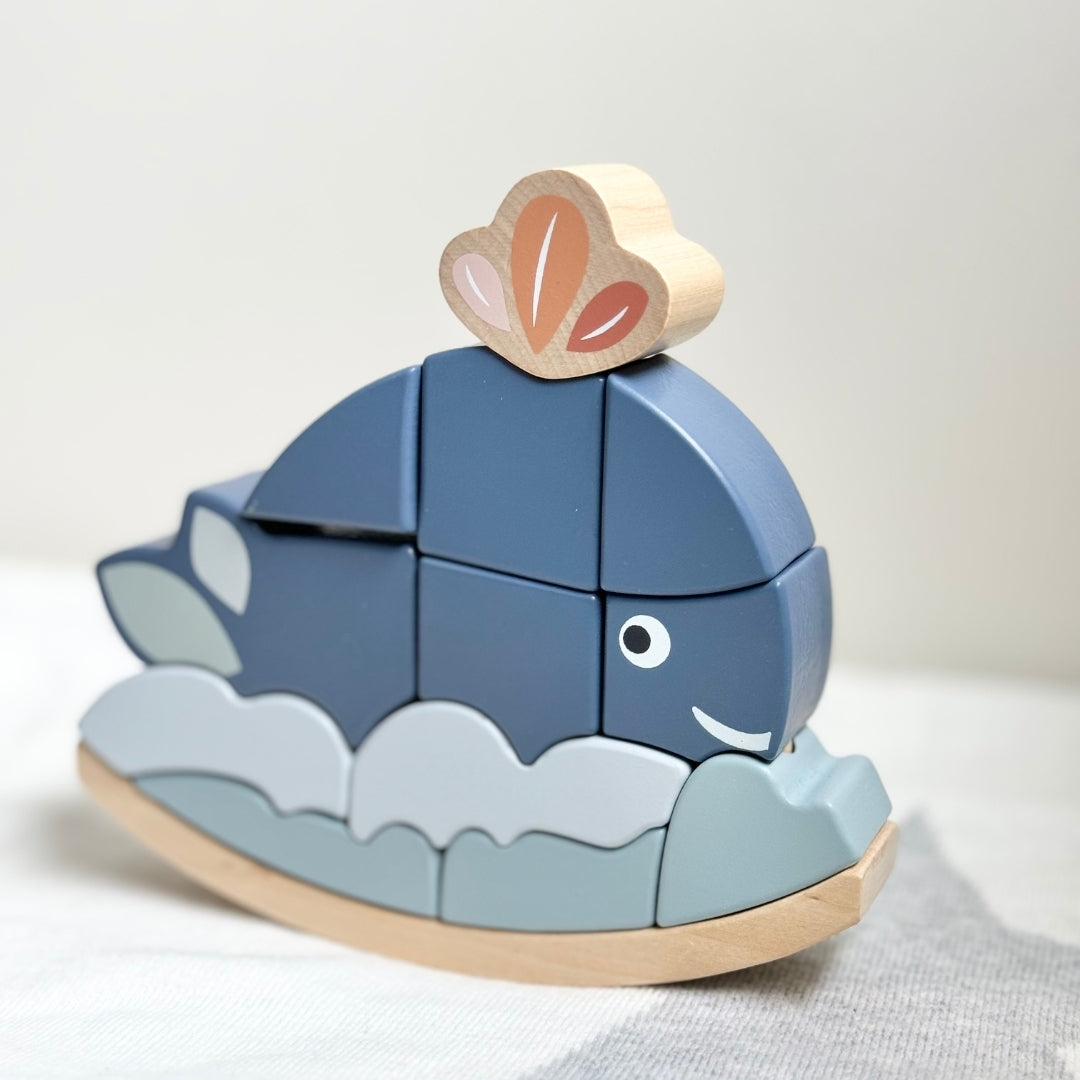 Speedy Monkey Wooden Rocking Stacker Whale