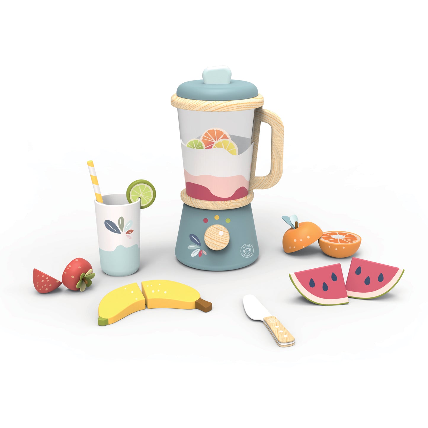 Speedy Monkey Wooden Blender Set