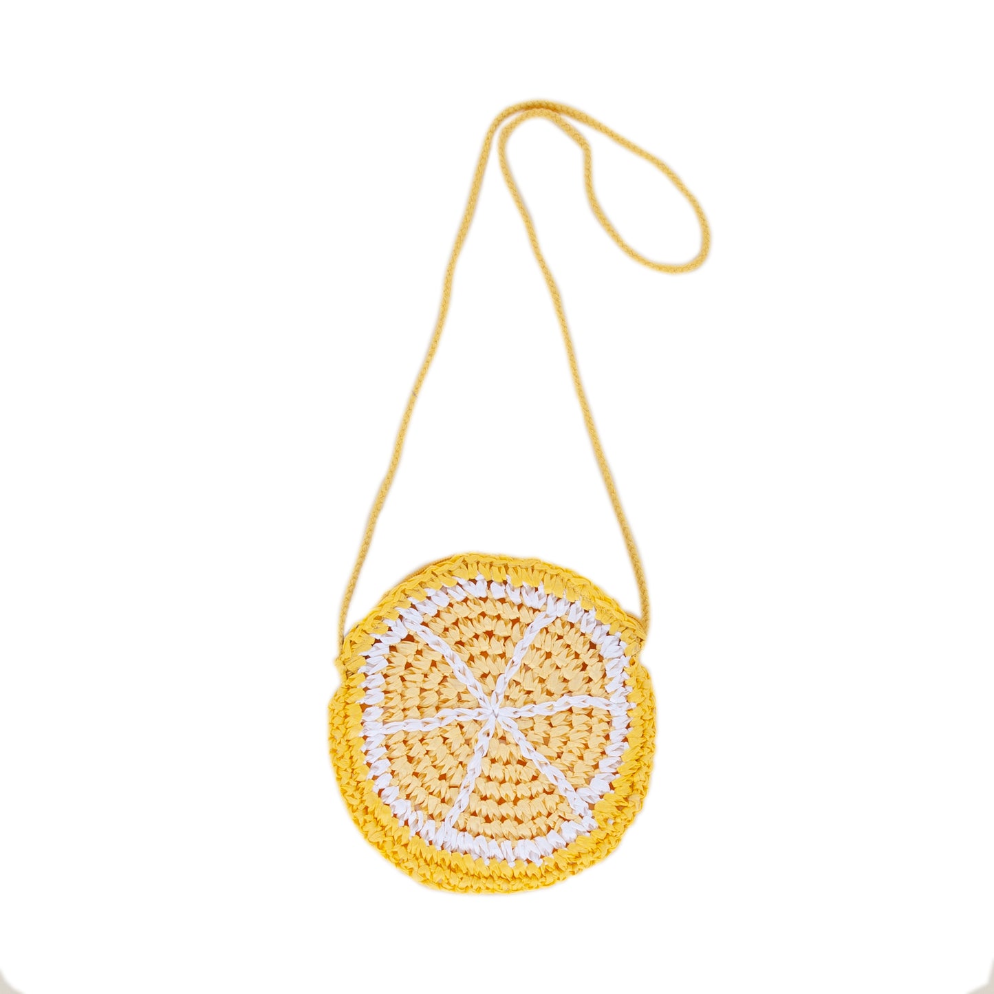 Acorn Lemon Straw Bag