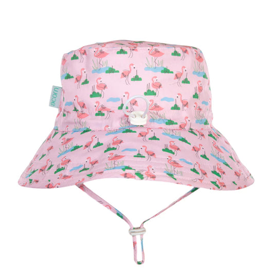 Acorn Bucket Hat Dancing Flamingo
