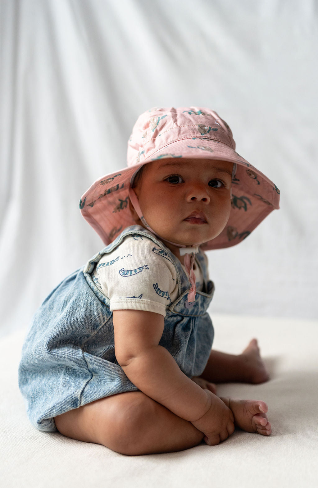 Acorn Wide Brim Infant Sunhat Cute Koala