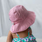 Acorn Wide Brim Infant Sunhat Pink