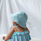 Acorn Wide Brim Infant Sunhat Blue