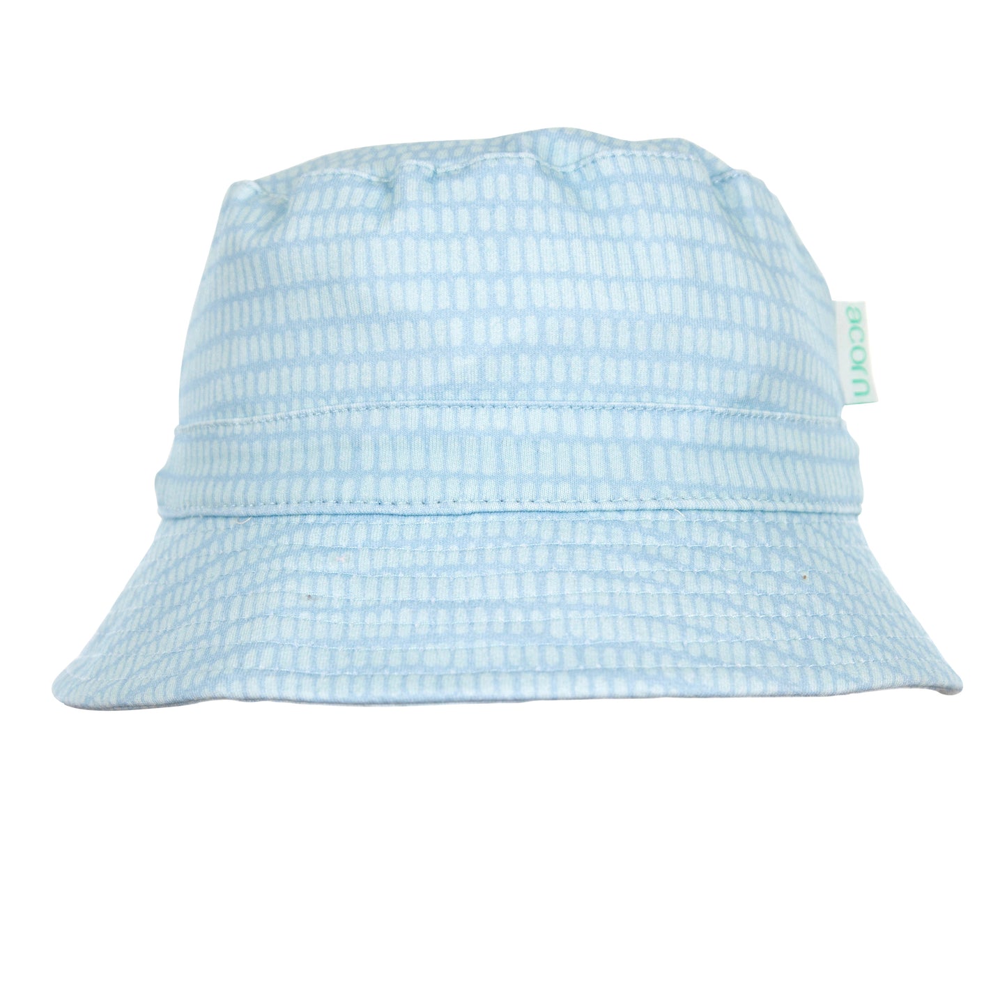 Acorn Stretch Cotton Wide Brim Sunhat Teal Dashes