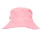 Acorn Terry Towelling Bucket Hat Light Pink