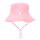 Acorn Terry Towelling Bucket Hat Light Pink